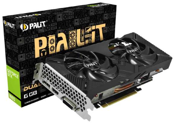 Видеокарта Palit GeForce GTX 1660 Dual 6GB (NE51660018J9-1161A)