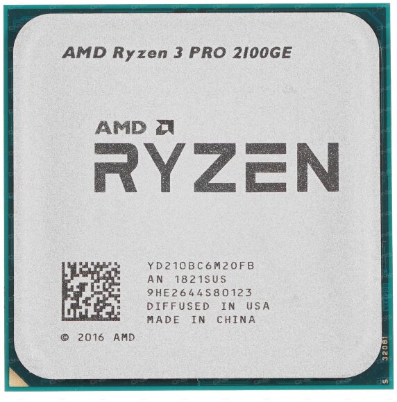 Процессор AMD Ryzen 3 PRO 2100GE AM4, 2 x 3200 МГц