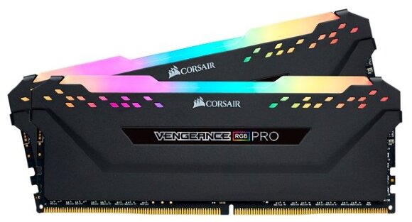 Оперативная память Corsair Vengeance RGB PRO 16GB (8GBx2) DDR4 3200MHz DIMM 288pin CL16 CMW16GX4M2C3200C16