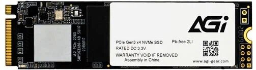 Накопитель SSD AGi PCI-E 3.0 x4 1Tb AGI1T0G16AI198 AI198