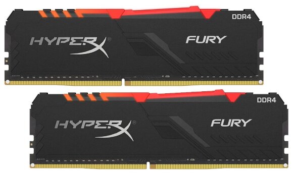 Оперативная память HyperX Fury RGB 64GB (32GBx2) DDR4 3200MHz DIMM 288-pin CL16 HX432C16FB3AK2/64