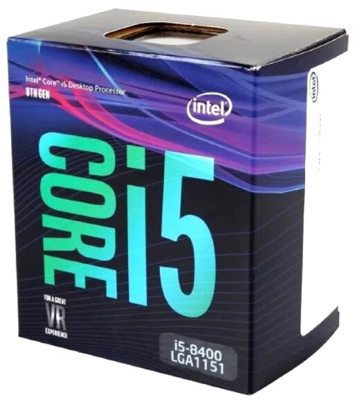 Процессор INTEL CORE I5-8400 COFFEE LAKE 2800MHZ, LGA1151 V2, BOX