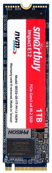 Твердотельный накопитель SmartBuy 1024 GB Impact E12 1 TB (SBSSD-001TT-PH12-M2P4)
