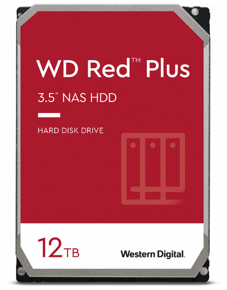 Жесткий диск WESTERN DIGITAL 3.5" 12.0Tb SATA III, 256 Mb, 7200 rpm WD Red Plus (NAS) WD120EFBX