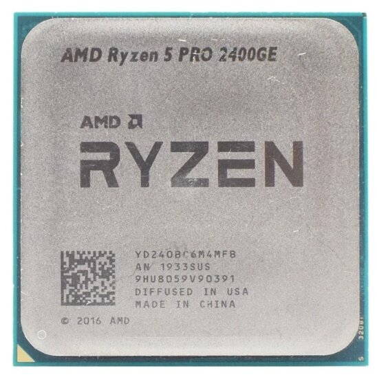 Процессор AMD Ryzen 5 PRO 2400GE, OEM
