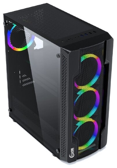 Компьютерный корпус PowerCase Mistral X4 Mesh LED Black 1