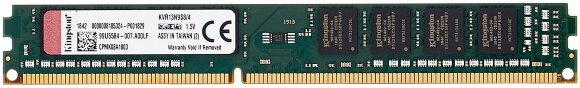 Оперативная память Kingston ValueRAM 4GB DDR3 1333MHz DIMM 240-pin CL9 KVR13N9S8/4
