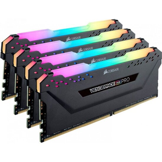 Оперативная память Corsair Vengeance RGB PRO 32GB (8GBx4) DDR4 3600MHz DIMM 288-pin CL18 CMW32GX4M4D3600C18/32
