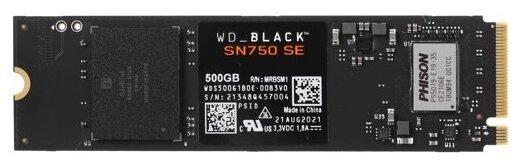Твердотельный накопитель Western Digital 500 ГБ M.2 WDS500G1B0E
