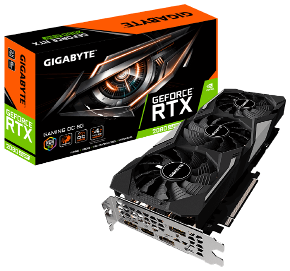 Видеокарта GIGABYTE GeForce RTX 2080 SUPER GAMING OC 8G (rev. 2.0)