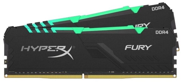 Оперативная память HyperX Fury RGB 32GB (16GBx2) DDR4 3466MHz DIMM 288-pin CL17 HX434C17FB4AK2/32