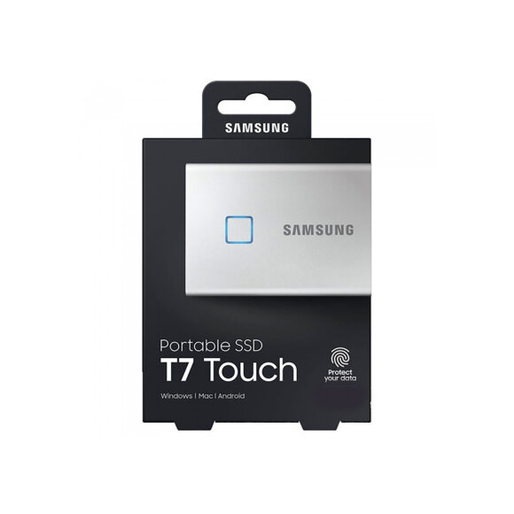 Внешний SSD Samsung Portable SSD T7 Touch 500 ГБ Silver