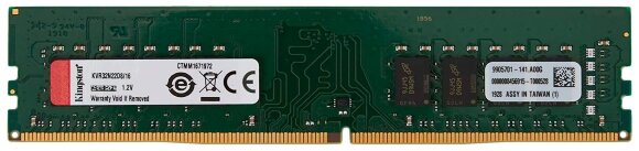 Оперативная память Kingston ValueRAM 16 ГБ DDR4 3200 МГц DIMM CL22 KVR32N22D8/16
