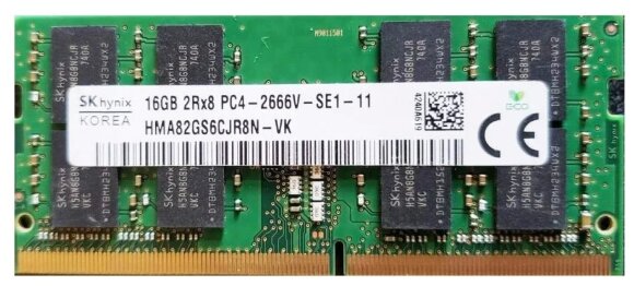 Оперативная память Hynix 16 ГБ DDR4 2666 МГц CL19 (HMA82GS6CJR8N-VKN0)