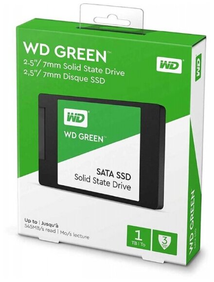 Твердотельный накопитель Western Digital WD Green SATA 1000 GB WDS100T2G0A