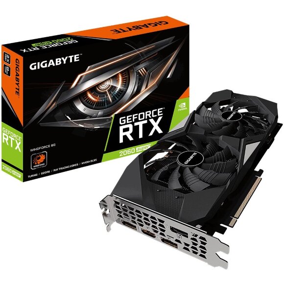 Видеокарта GIGABYTE GeForce RTX 2060 SUPER WINDFORCE OC 8G (rev. 2.0)