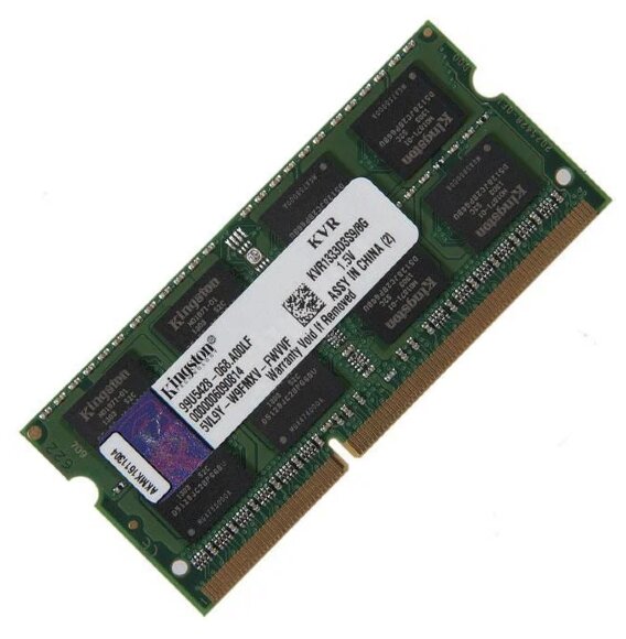 Оперативная память Kingston ValueRAM 8 ГБ DDR3 1333 МГц SODIMM CL9 KVR1333D3S9/8G