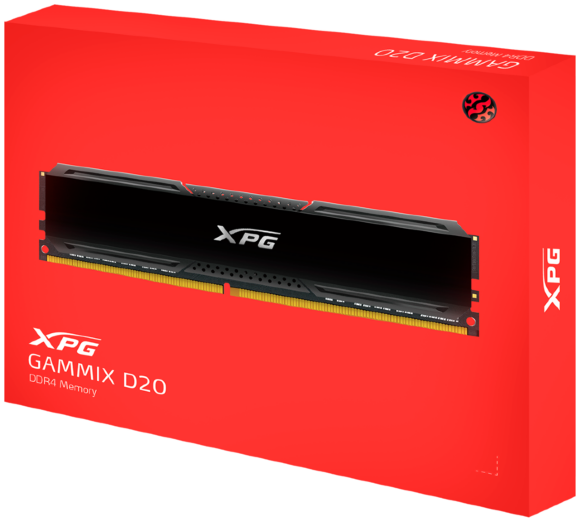 Оперативная память ADATA XPG Gammix D20 16 ГБ (8 ГБ x 2) DDR4 3600 МГц CL18 (AX4U36008G18A-DCBK20)