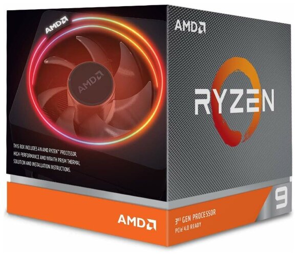 Процессор AMD Ryzen 9 3900X, BOX (100-100000023BOX)